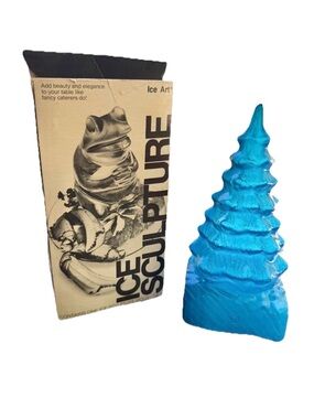 Vtg  Ice Mold Christmas Tree Frozen Sculpture Decor Art Holidays CBL Specialties